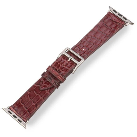 Handcrafted Alligator Leather Strap – Unisex Style Redcurrant Style